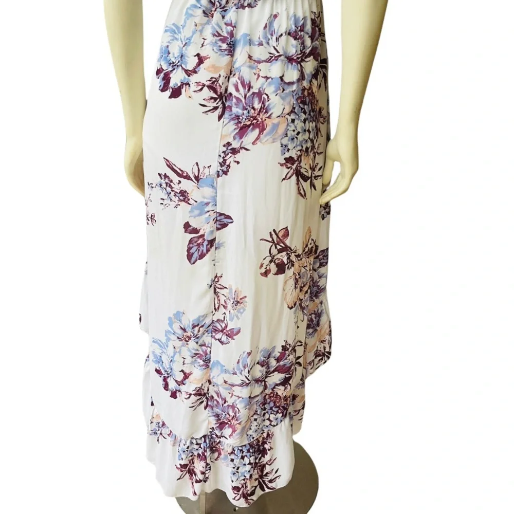 Miami Floral Ruffle High Low Maxi Dress - Picture 5 of 9